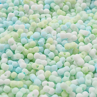 Macaron Color Opaque Frosted Glass Seed Beads SEED-K009-12B-03-1