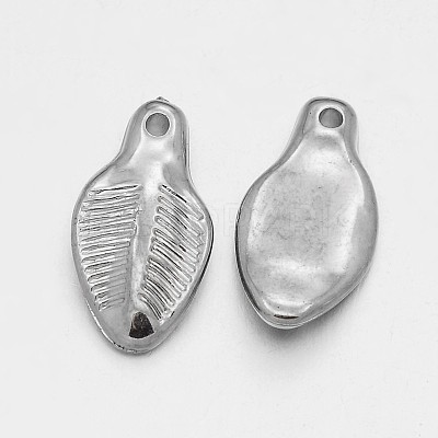 CCB Plastic Leaf Pendants CCB-J032-05P-1