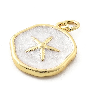 Ocean Theme Brass Enamel Pendants LS-KK-Q029-01B-G-1
