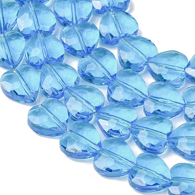 Transparent Glass Beads Strands GL-CBA7A17-03A-05-1