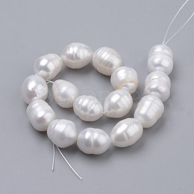Natural Cultured Freshwater Pearl Beads Strands X-PEAR-S012-43-1