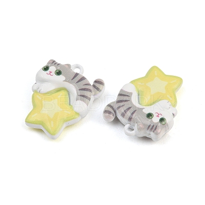 Baking Paint Zinc Alloy Pendants AL-CBA032C-05-1