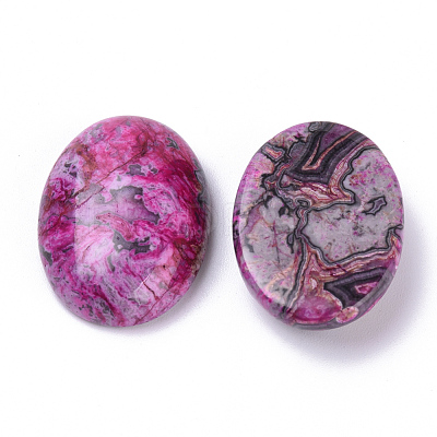 Natural Ripple Jasper Cabochons G-T062-20-1