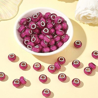 Large Hole Resin European Beads OPDL-R118-02B-1