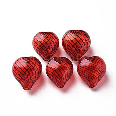 Transparent Handmade Blown Glass Globe Beads X-GLAA-T012-42-1