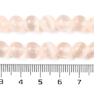 Natural Selenite Beads Strands G-C142-01A-08-1