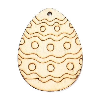 DIY Crafts Easter Egg Shape Cutouts Pendants AJEW-P087-B01-04-1
