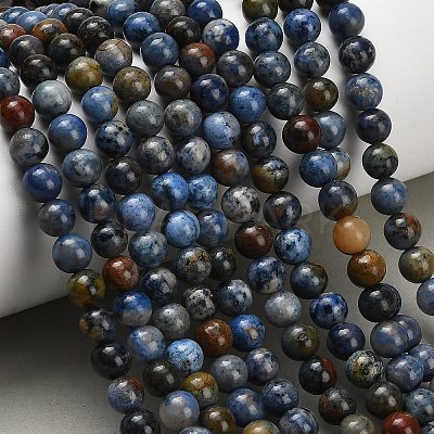 Natural Dumortierite Beads Strands X-G-F826-A01-4mm-1
