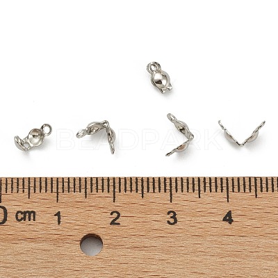 Tarnish Resistant 304 Stainless Steel Bead Tips X-STAS-G127-06P-1