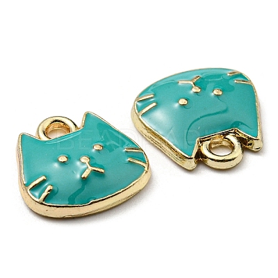 Golden Plated Alloy Charms ENAM-L042-01G-03-1