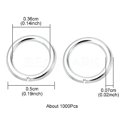 Iron Open Jump Rings IFIN-YW0001-41S-1