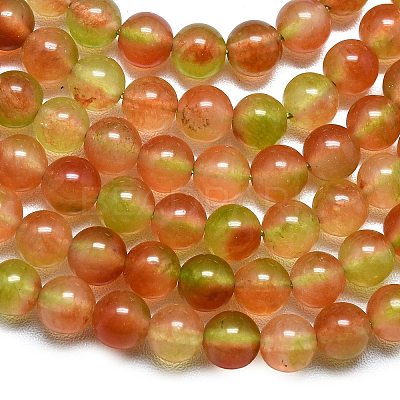 Natural Malaysia Jade Beads Strands G-L645-C01-6mm-25-1