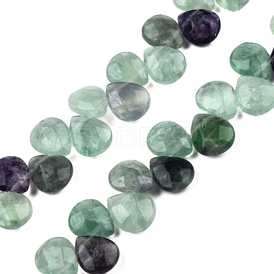Natural Purple Fluorite Gemstone Beads Strands G-T006-04-1