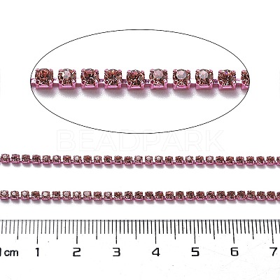 Iron Rhinestone Glass Cup Chain CH-U001-01L-1