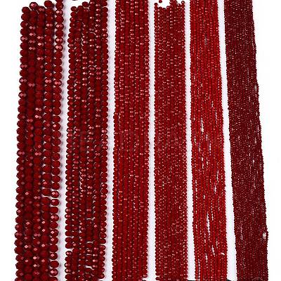 Opaque Solid Color Imitation Jade Glass Beads Strands LS-EGLA-A044-P6mm-D02-1