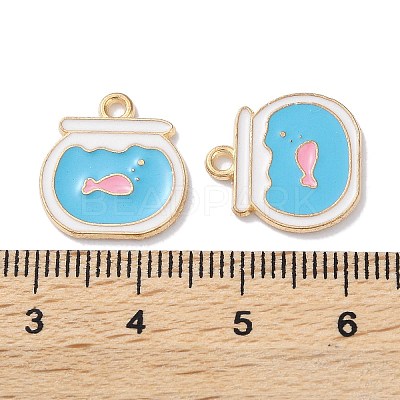Alloy Enamel Pendants ENAM-O001-11C-G-1