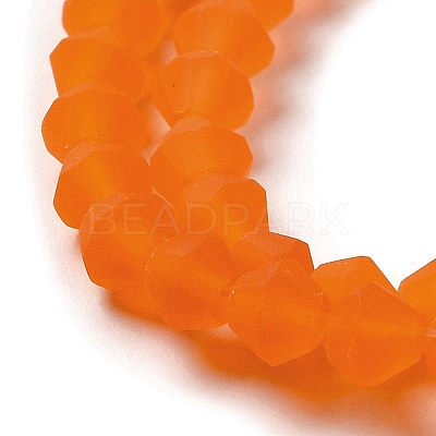 Imitate Austrian Crystal Frosted Glass Beads Strands LS-GLAA-F029-TM4mm-B11-1