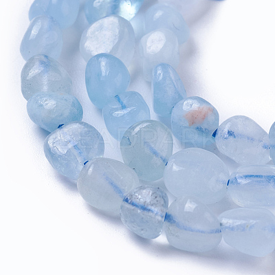 Natural Aquamarine Beads Strands G-P433-06A-1