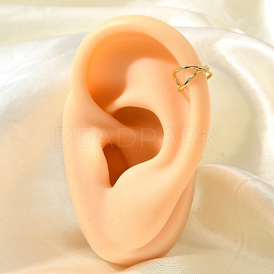 925 Sterling Silver Cuff Earrings for Women EJEW-F360-01B-G-1