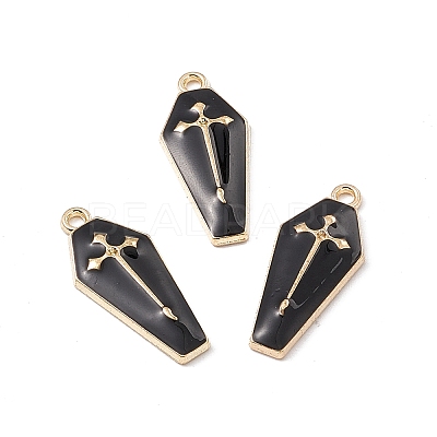 Alloy Enamel Pendants ENAM-H039-10G-B-1