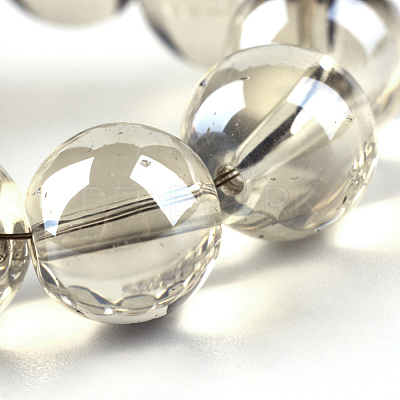 Electroplate Glass Beads Strands X-EGLA-Q062-8mm-A11-1
