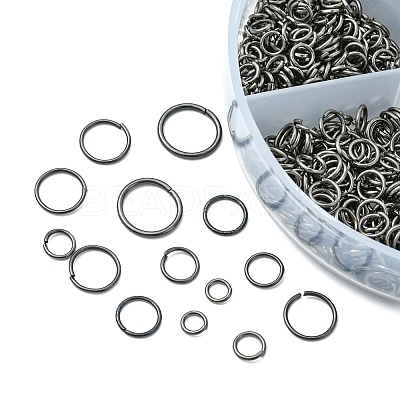 1 Box Iron Open Jump Rings Set IFIN-YW0001-44B-1