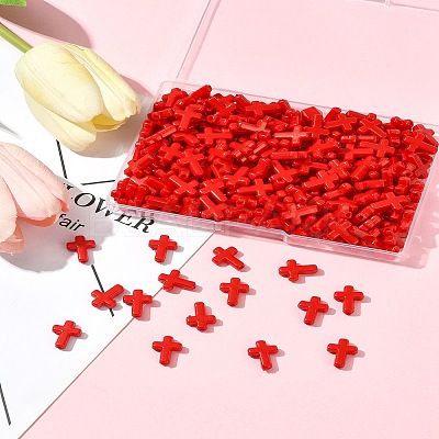 200Pcs Opaque Acrylic Beads SACR-FS0001-40A-1