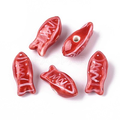 Handmade Porcelain Ceramic Beads PORC-T133-28F-1