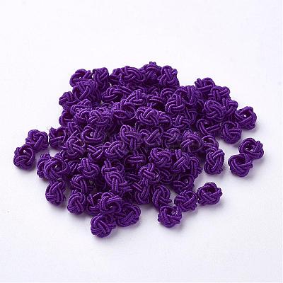 Polyester Weave Beads WOVE-N002-40-1