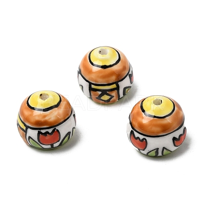 Handmade Porcelain Beads PORC-A034-05G-1