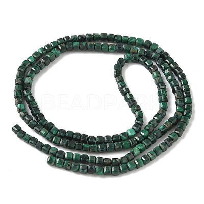 Natural Malachite Beads Strands G-D306-B01-2x2mm-1