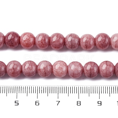 Ombre Effect Dyed Glass Beads Strands GLAA-T031-01O-1