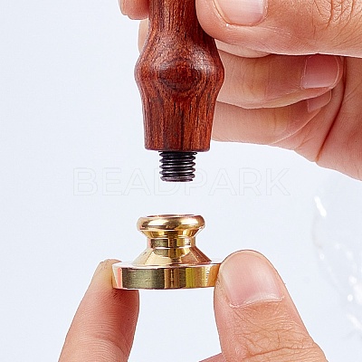 Wax Seal Brass Stamp Head AJEW-WH0209-560-1