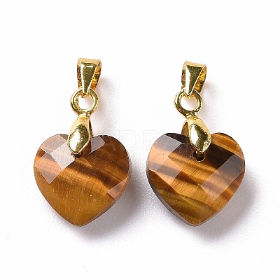Natural Gemstone Pendants G-C023-07-1