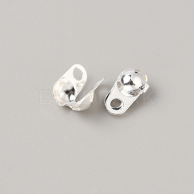50Pcs Brass Bead Tips KK-WH0038-54B-S-1