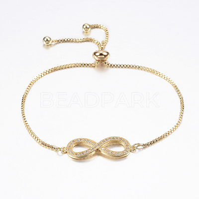 Adjustable Brass Bolo Bracelets BJEW-P200-05G-1