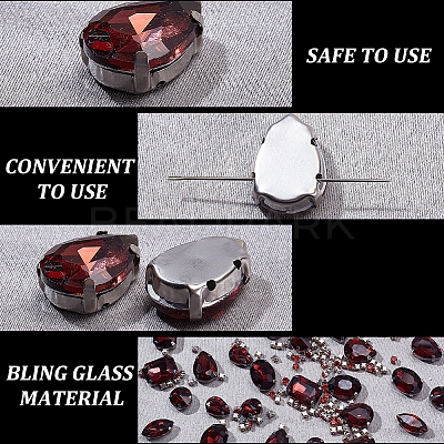 156Pcs 7 Styles Sew on Rhinestone DIY-SP0007-30E-1
