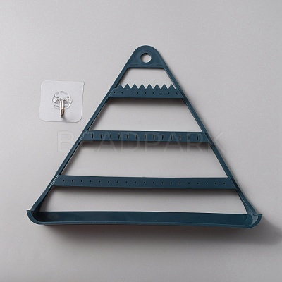 Triangle Plastic Jewelry Display Frame ODIS-WH0001-32A-1