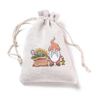Christmas Cotton Cloth Storage Pouches ABAG-M004-02N-1