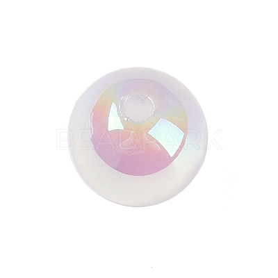 Rainbow Iridescent Plating Acrylic Beads FIND-B077-01A-1