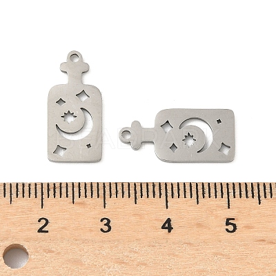 201 Stainless Steel Pendants STAS-P428-02B-P-1