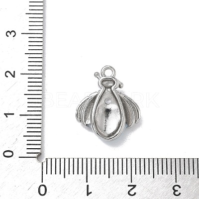 Brass Micro Pave Cubic Zirconia Pendants KK-Z128-04P-1