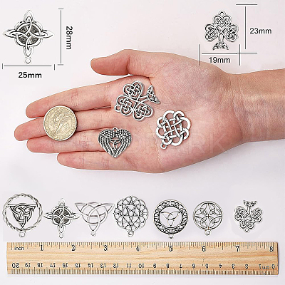 Tibetan Style Alloy Pendants TIBEP-SC0001-05AS-1