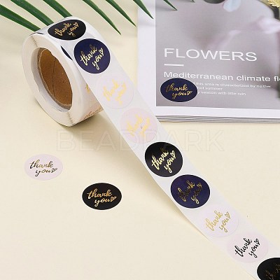 1 Inch Thank You Theme Self-Adhesive Paper Stickers DIY-K027-B03-1