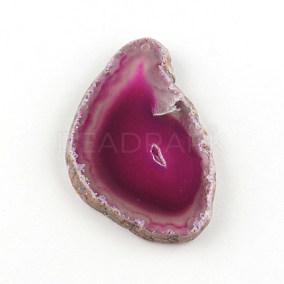 Dyed Mixed Shape Natural Agate Gemstone Big Pendants G-R300-08-1