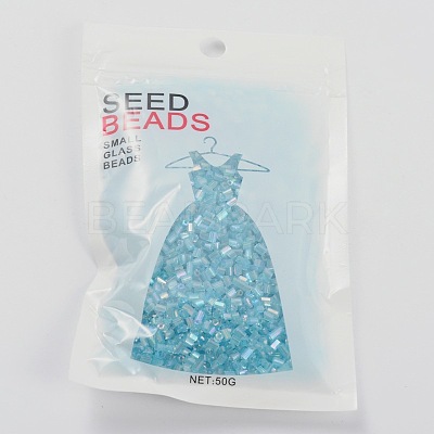 Two Cut Glass Seed Beads X-CSDB163-1