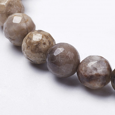 Natural Silver Leaf Jasper Beads Strands G-K181-4mm-O01-1