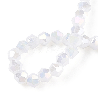Imitation Jade Electroplate Glass Beads Strands EGLA-A039-J2mm-B06-1