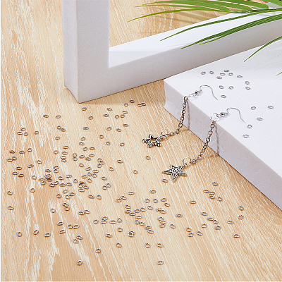 1000Pcs 304 Stainless Steel Open Jump Rings STAS-DC0016-18A-1