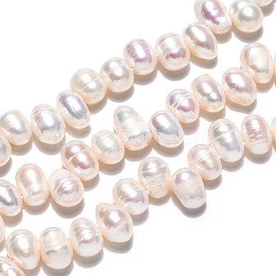Natural Cultured Freshwater Pearl Beads Strands PEAR-N013-05F-1